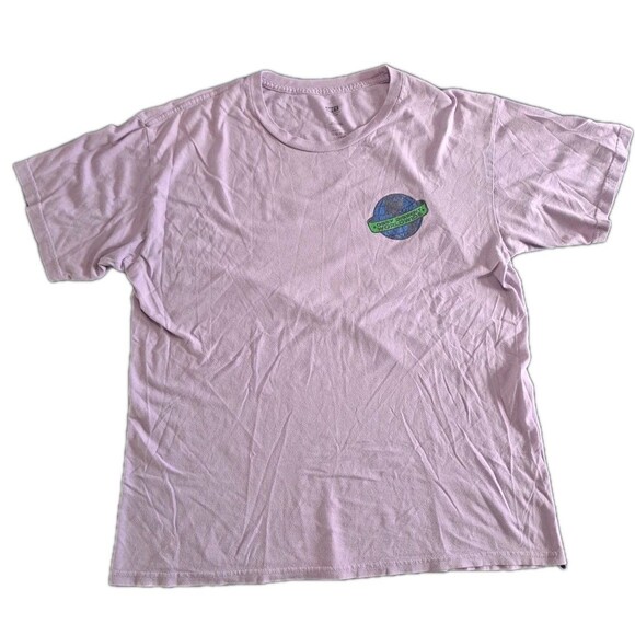 Obey Quality Dissent T-Shirt Men’s Large Purple Earth Logo Graphic Worldwide Tee - Picture 1 of 7